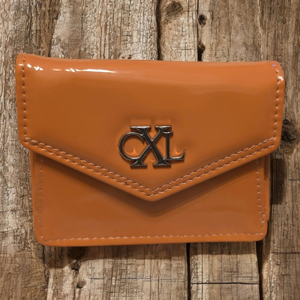 Christian Lacroix Glossy Orange Clutch